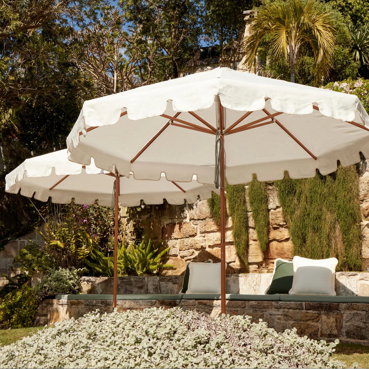 extra large patio umbrella bases Kozyard 15 FT Double-Sided Rectangular Umbrella, Base Included, Crank Lift Outdoor Patio with UV Protection for Backyard, Pool & Garden Enjoy ambient lighting without the hassle of cords or batteries Maison Arts 15ft Patio Umbrella