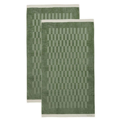 Basil Bangs Luxury Towel for Beach and Home, 600gsm Made of Cotton, Sage (Size: 39 x 71")