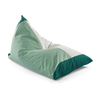 Basil Bangs Bean Bag, Outdoor & Indoor Use in Forest Block (Size: 39 x 59 x 31.5")