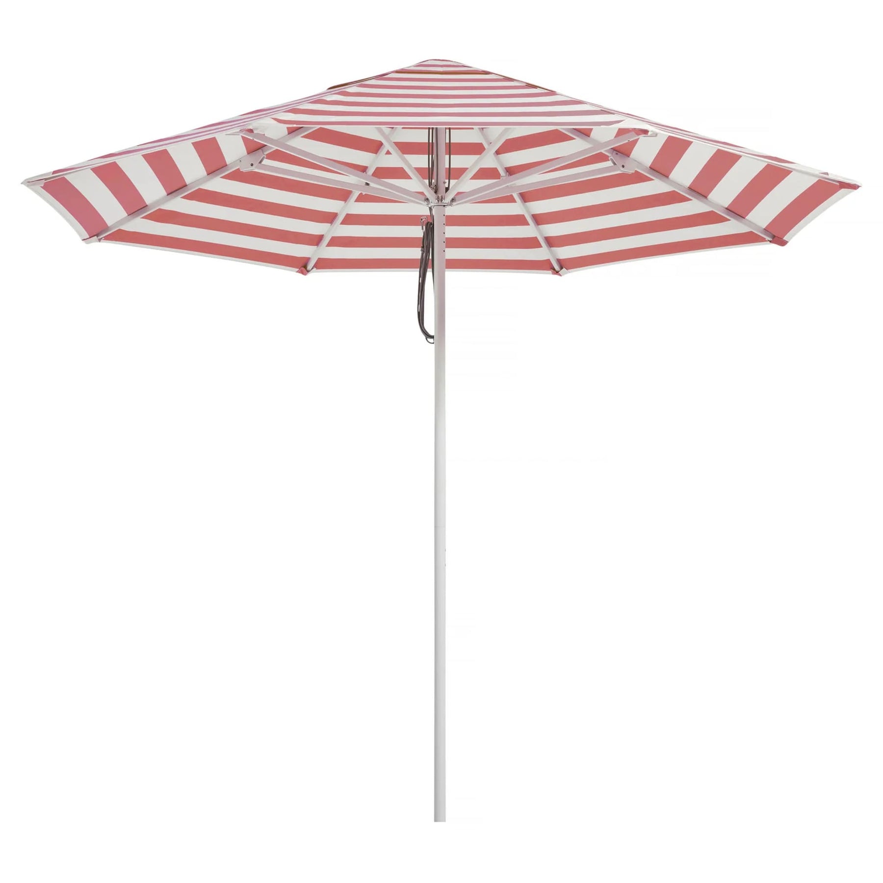 coral coast 9 ft. steel market patio umbrella 2.8m Garden & Patio Umbrella - Sundial - Coral Stripe with White Frame