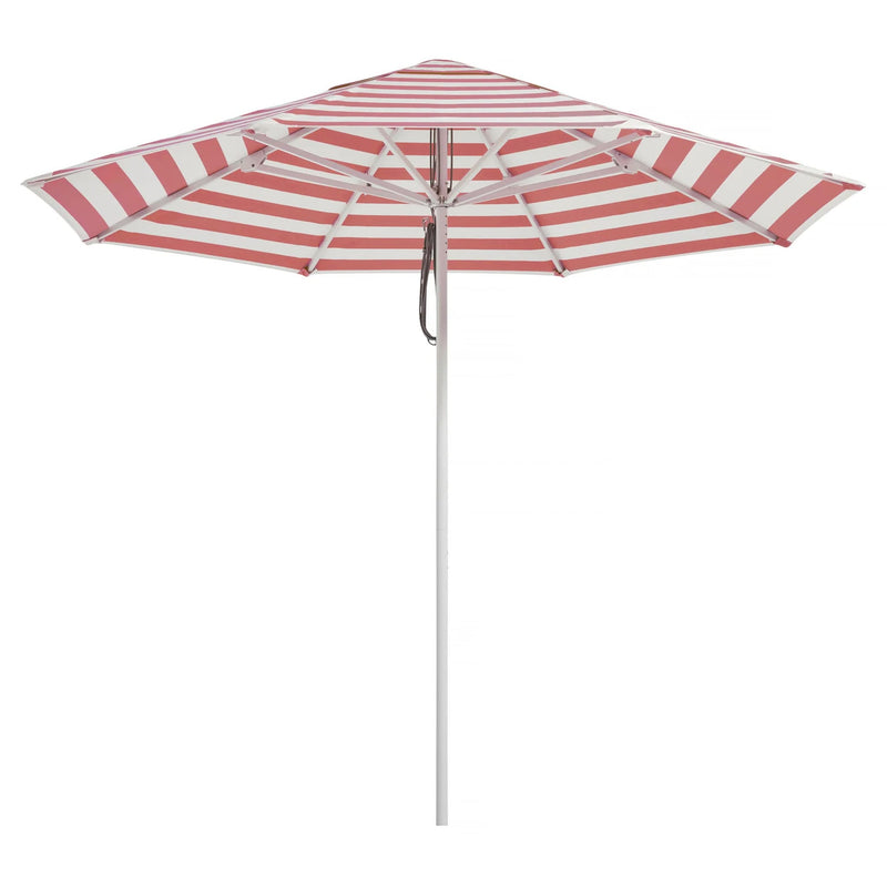coral coast 9 ft rotating offset patio umbrella 9ft Caspar Patio Umbrella Coral Stripe – Basil Bangs USA