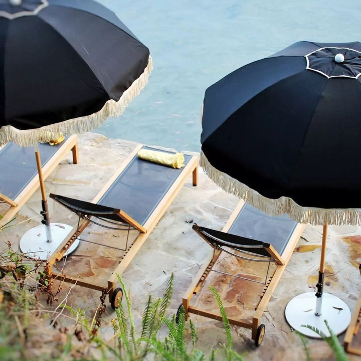 black patio umbrella meme 7ft Jardin Patio Umbrella in Black – Basil Bangs USA