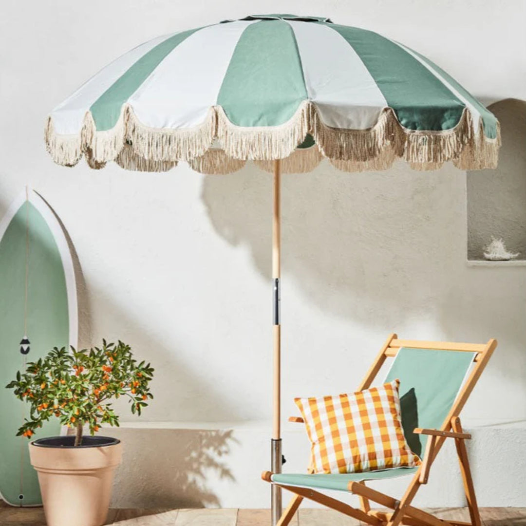 7ft Jardin Patio Umbrella in Sage – Basil Bangs USA