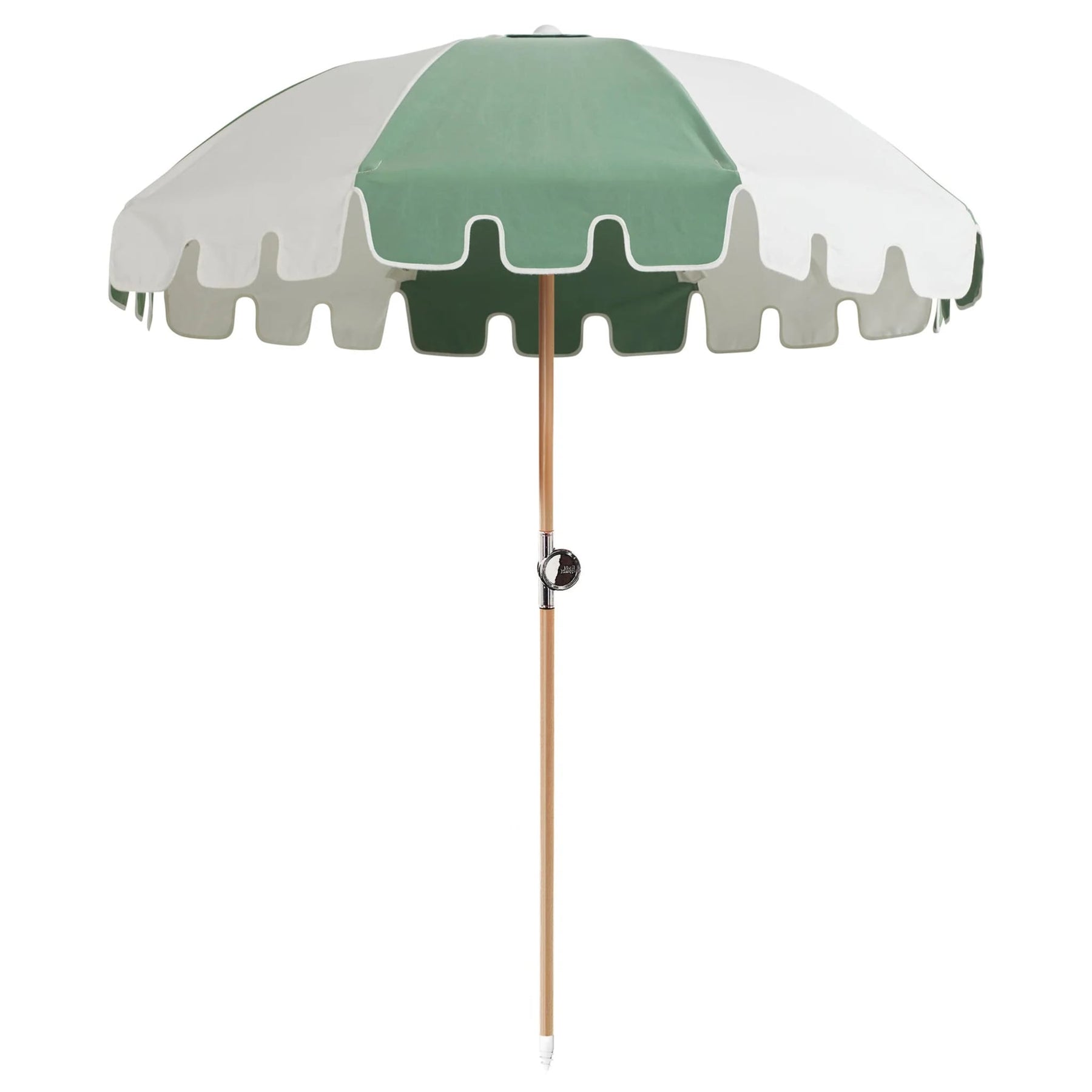 ace hardware living accents patio umbrella sage Basil Bangs Luxury Parasol Sage/White 1.8m/6ft