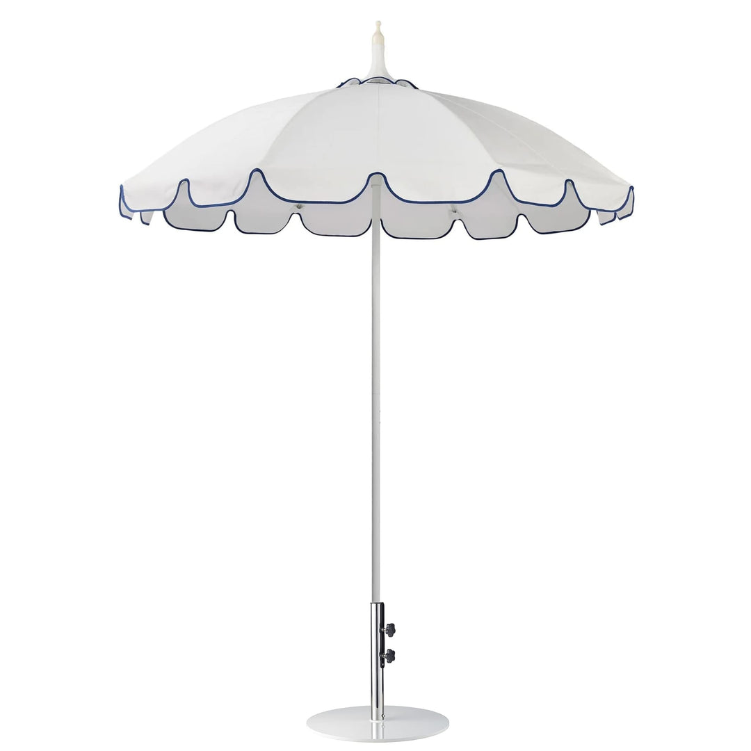 black and white pagoda patio umbrella Pagoda Umbrella, with 55lb White Base