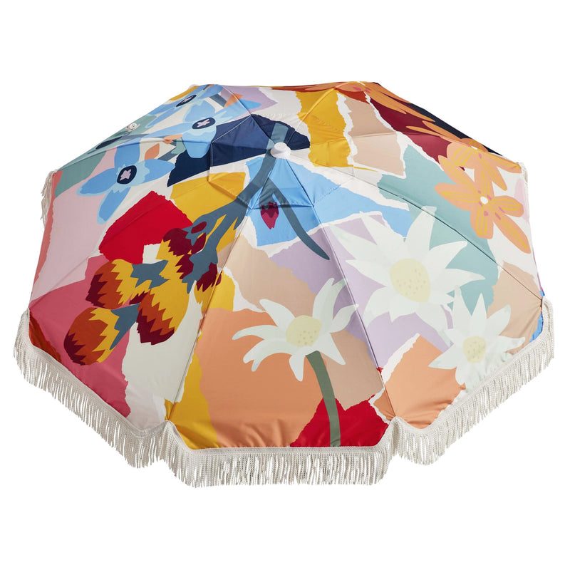 Premium Beach Umbrella - Wildflowers