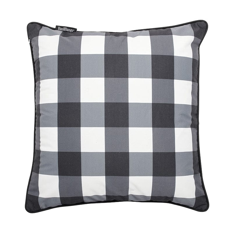 From lounging by the pool to hosting a backyard BBQ, our Basil Bangs Outdoor Cushion Gingham Black are perfect for any occasion.